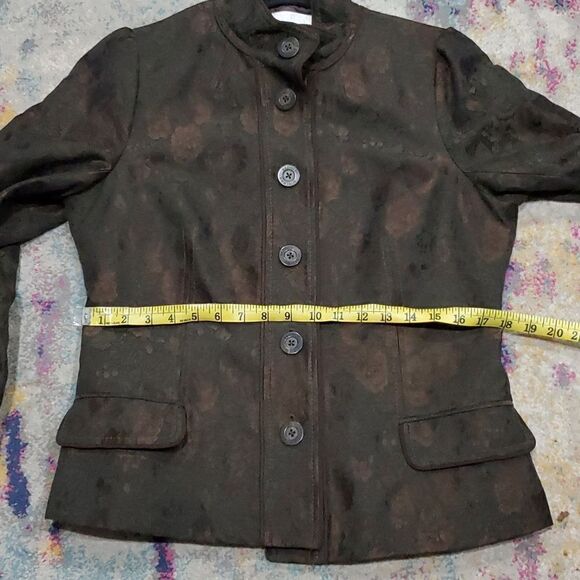 Badgley Mischka Floral Lace Jacket Size 12 - Picture 7 of 12